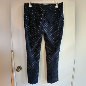 Adrianna Papell Polka Dot Pull On Dress Pants Size 6 NWOT